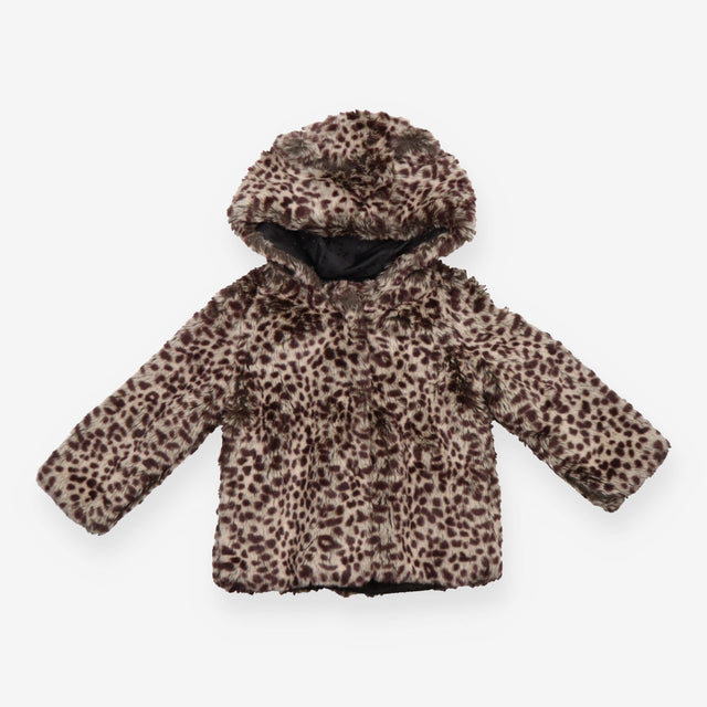 Leopard Print Fluffy Coat