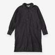 Organic Cotton Shirt Dress | Grey Herringbone Weav