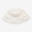 Sunhat white lace edge