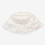 Sunhat white lace edge