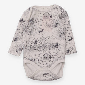 Bodysuit white bunny fields