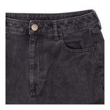 Carter Washed Black Wide-Leg Jeans