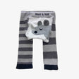 Grey Stripe Rhino Knit Leggings