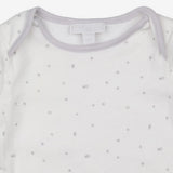 Romper White with Grey Stars