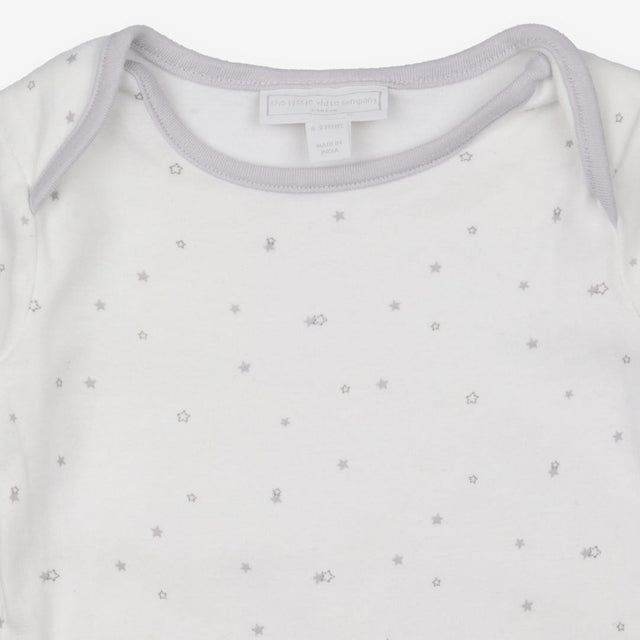 Romper White with Grey Stars