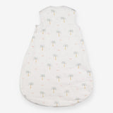 Sleeping bag white with palm trees