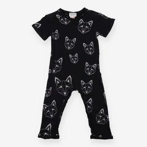 Black Geo Cat Sleepsuit