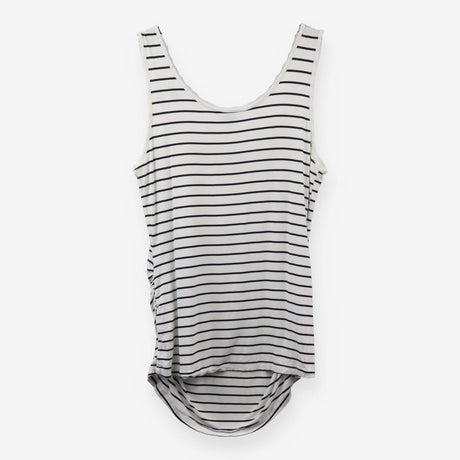 Navy Stripe Maternity Vest Top