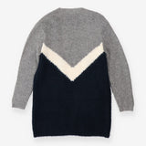 Cardigan Grey and Blue Long Line