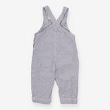 Woven Dungaree Blue Strip with Wooden Buttons