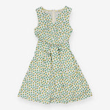 Mischa Belted Dress - Lemon and Lime Print
