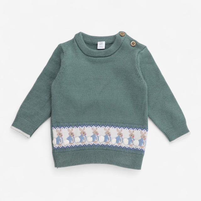 Sweater and Knit Leggings Green Peter Rabbit