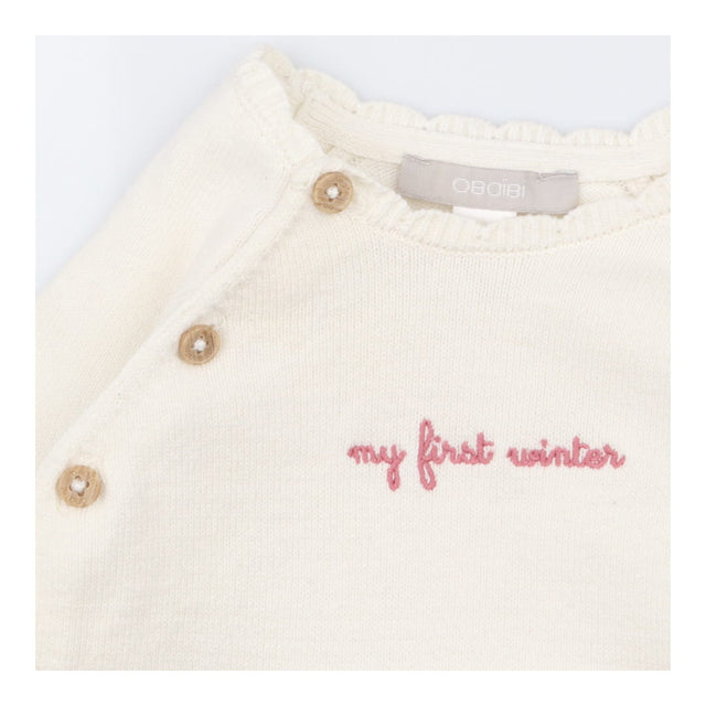 Sweater cream my first winter