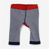 Knit Leggings navy stripe smart dino