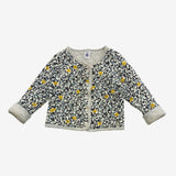 Silver and black berries quilted jacket