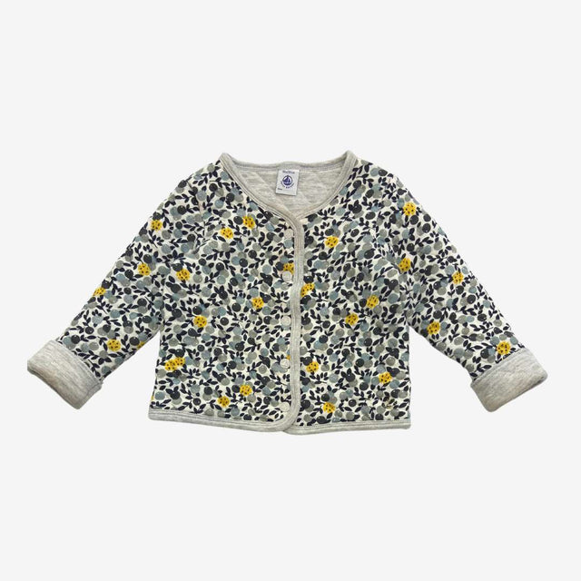 Silver and black berries quilted jacket