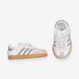 Adidas White and Green Samba Trainers