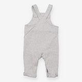Dungarees grey colour block hedgehog