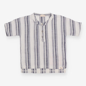 Shirt blue stripe SS