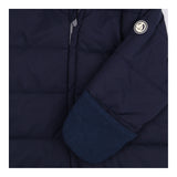 Pramsuit Navy Fleece Lined Striped Hood