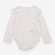 Bodysuit White Frill Shoulder with Spots