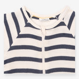 Black and White Striped Romper