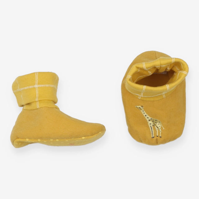 Yellow giraffe booties