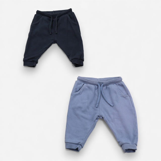 Joggers 2pc navy and light blue