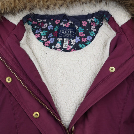 Coat purple parka