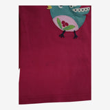T-shirt Long Sleeve Plum with Bird Applique
