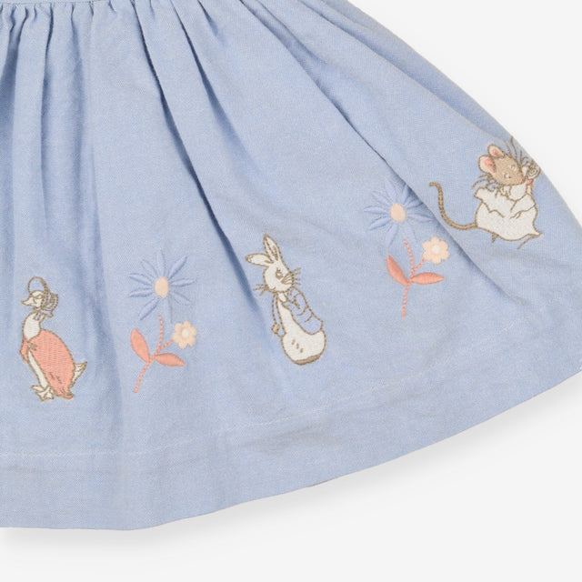 Dress chambray scalloped edges peter rabbit and fr