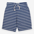 Shorts corfe blue stripe with grey pocket