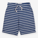 Shorts corfe blue stripe with grey pocket