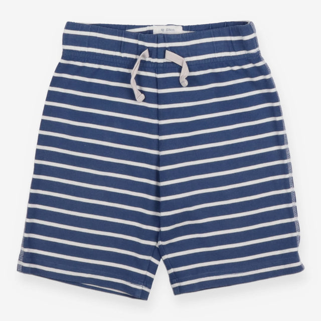 Shorts corfe blue stripe with grey pocket