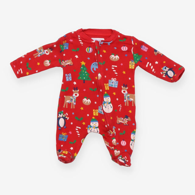 Sleepsuit red festive