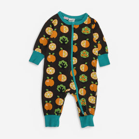 Sleepsuit brown citrus fruit 