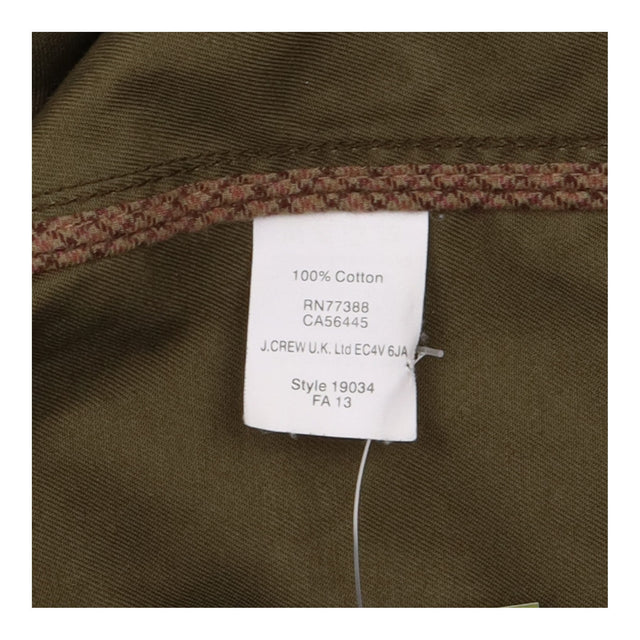 Dark Olive Cotton Utility Field Jacket Multiple Po