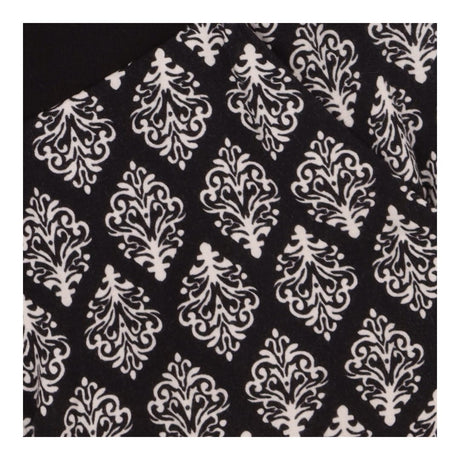 Maternity Shorts Black White Print Over Bump