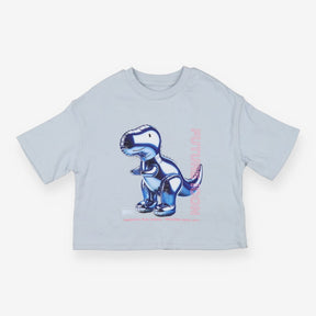 T-Shirt Blue Future Icon Balloon Dinosaur