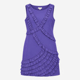 Dress Monsoon Tiered Ruffle Sleeveless Shift Knee 