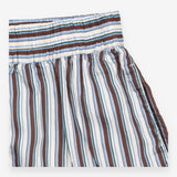Shorts Blue Brown Stripe Modal Elastic Waist
