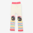 Leggings knit cream monsters stripe legs