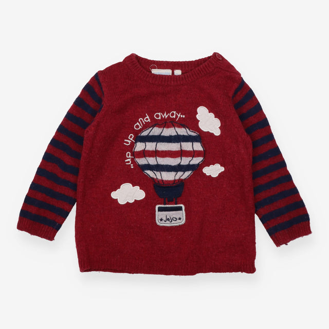 Red Hot Air Balloon Knit Jumper