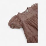 Dress Dusky Pink Layered Tulle with Embroidered Fl