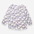 Tree Print Blouse Grey Ivory Viscose 3/4 Sleeve