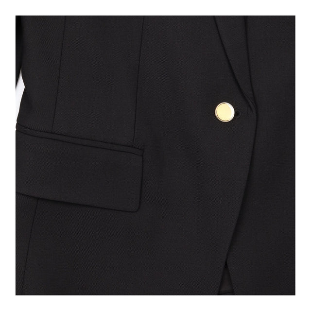 Club Monaco Black Tailored Single Breasted Blazer 