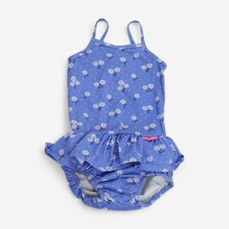 Swimming Costume Blue Daisies