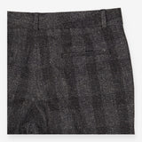 Grey Tweed Straight Leg Trousers