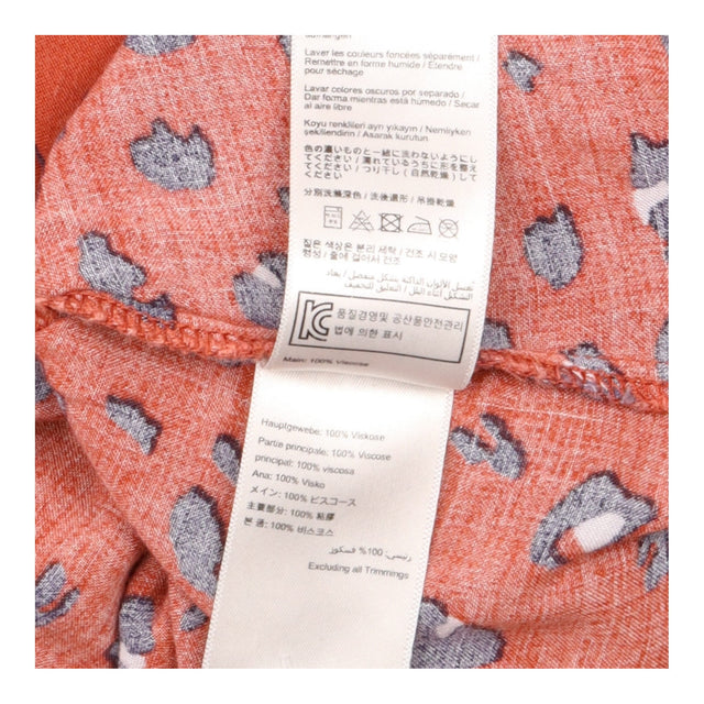 Rust Orange Leopard Print Button Front Max