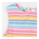Pastel rainbow stripe dress